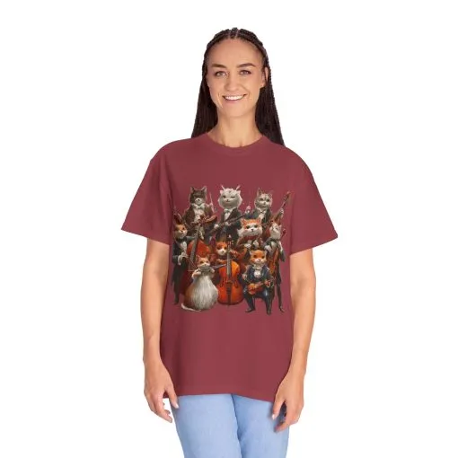 Whimsical Cat Orchestra Unisex T-Shirt - Perfect Gift for Animal Lovers - Image 51