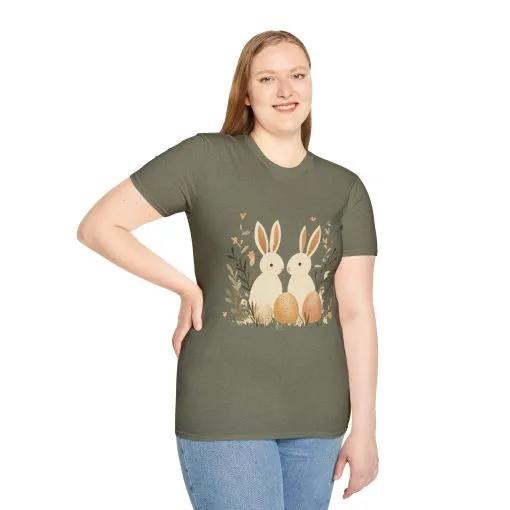 Easter Bunny Graphic Unisex Softstyle T-Shirt - Image 27