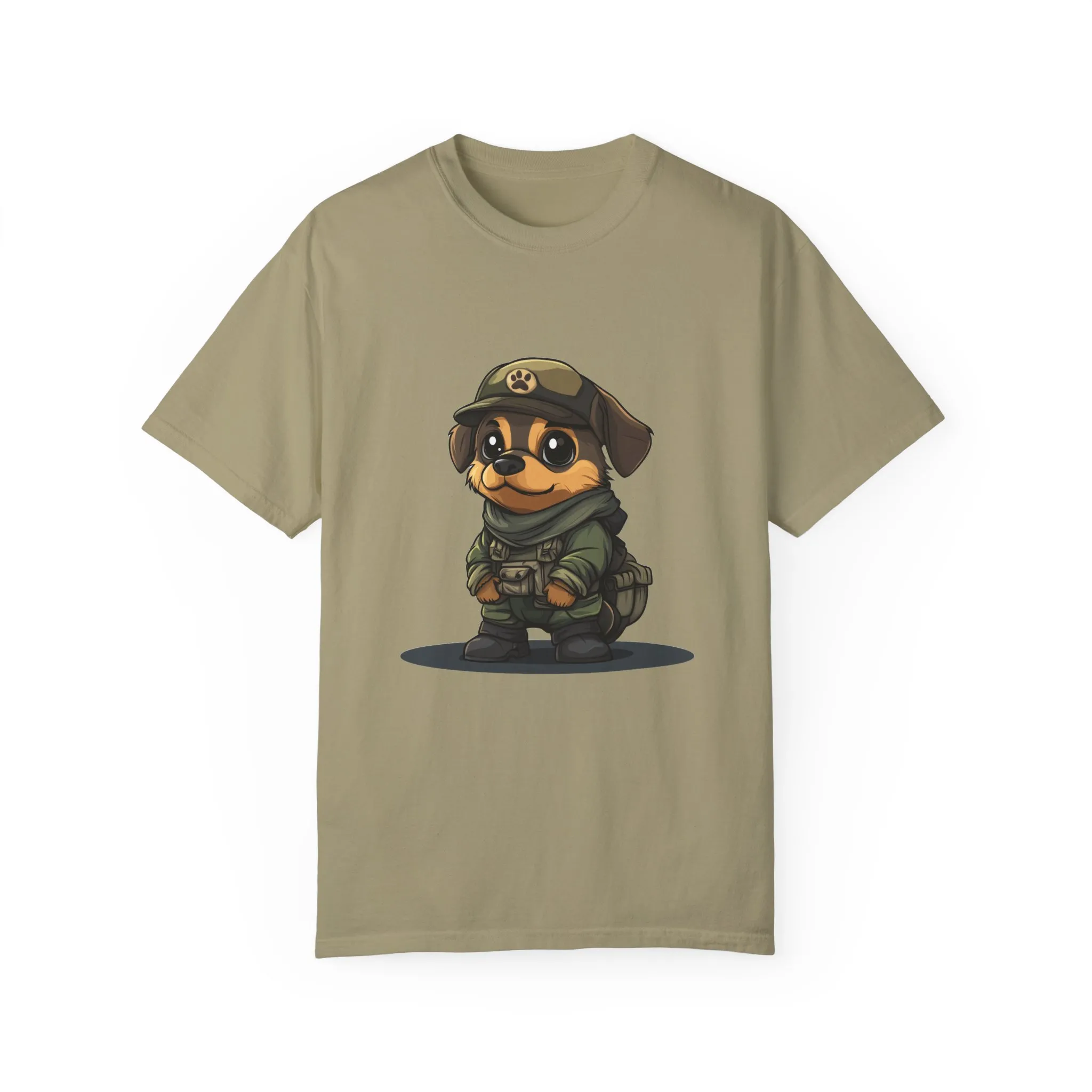 Cute Military Dog Graphic Unisex T-Shirt - Image 9
