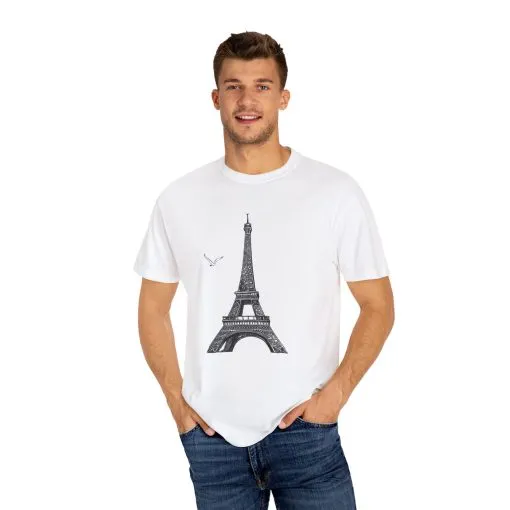 Eiffel Tower Graphic Unisex T-Shirt - Parisian Style Tee - Image 7