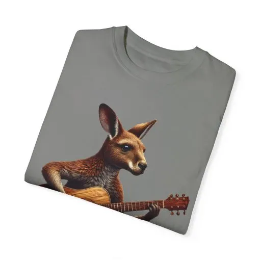 Cool Kangaroo Playing Guitar Unisex T-Shirt - Unique Gift for Music Lovers - Image 34