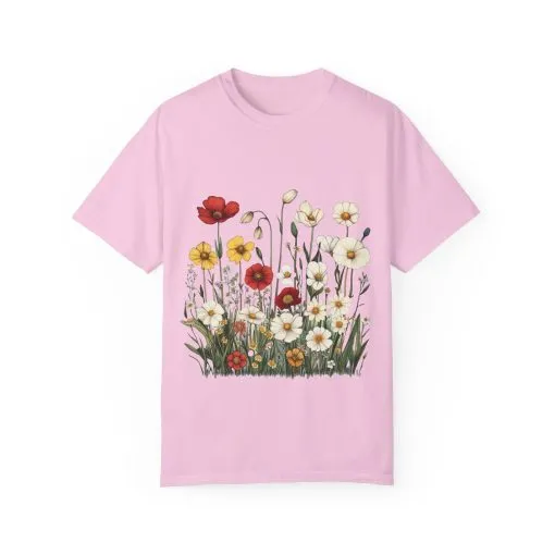 Floral Garden Unisex T-Shirt | Eco-Friendly, Casual Style for Spring & Summer - Image 25