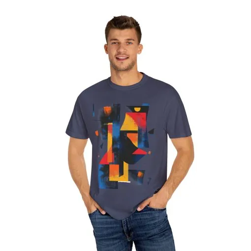 Colorful Abstract Art T-Shirt | Unisex Garment-Dyed Tee - Image 47