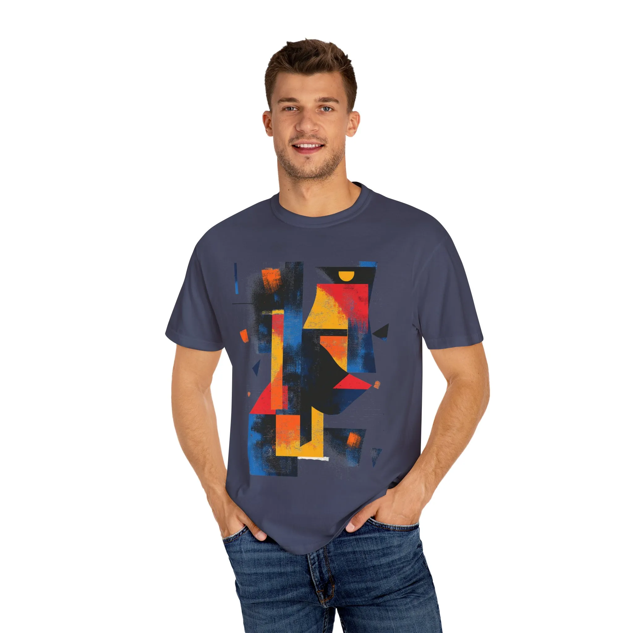 Colorful Abstract Art T-Shirt | Unisex Garment-Dyed Tee - Image 47
