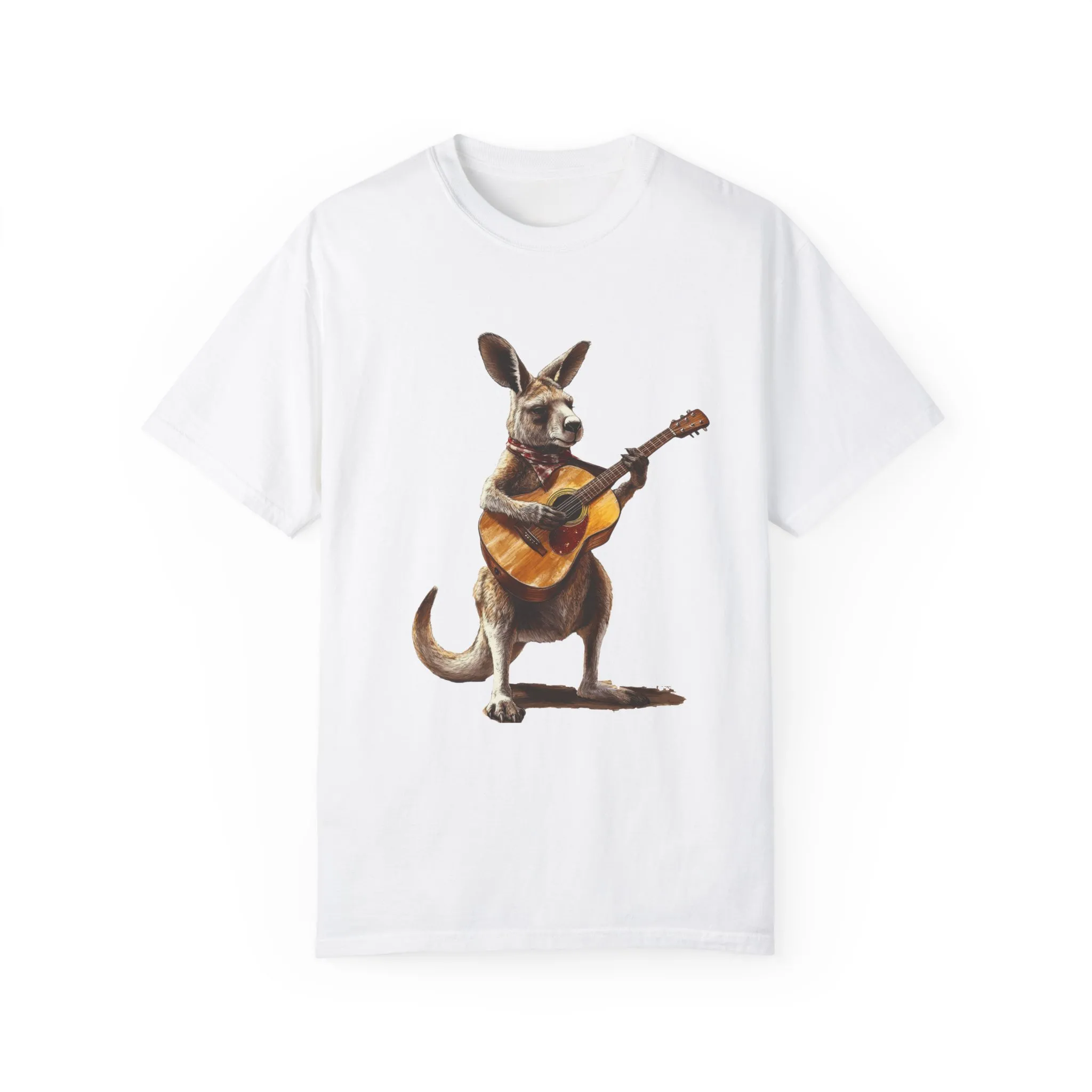 Funny Kangaroo Playing Guitar Unisex T-shirt - Image 5