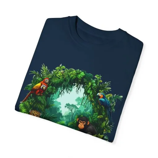 Tropical Jungle Animal T-Shirt | Unisex Garment-Dyed Tee for Nature Lovers - Image 14