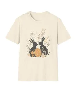 Easter Bunny Floral T-Shirt | Unisex Spring Apparel
