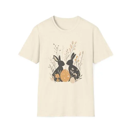 Easter Bunny Floral T-Shirt | Unisex Spring Apparel