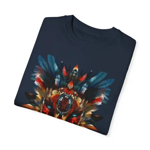 Vibrant Wolf Graphic Unisex T-Shirt - Nature Lover Apparel - Image 2