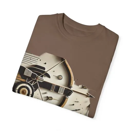 Retro-Inspired Unisex Garment-Dyed T-Shirt - Vintage Graphic Design - Image 2