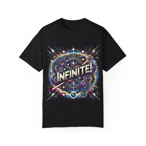 Cosmic Infinite Unisex Garment-Dyed T-Shirt - Explore the Universe