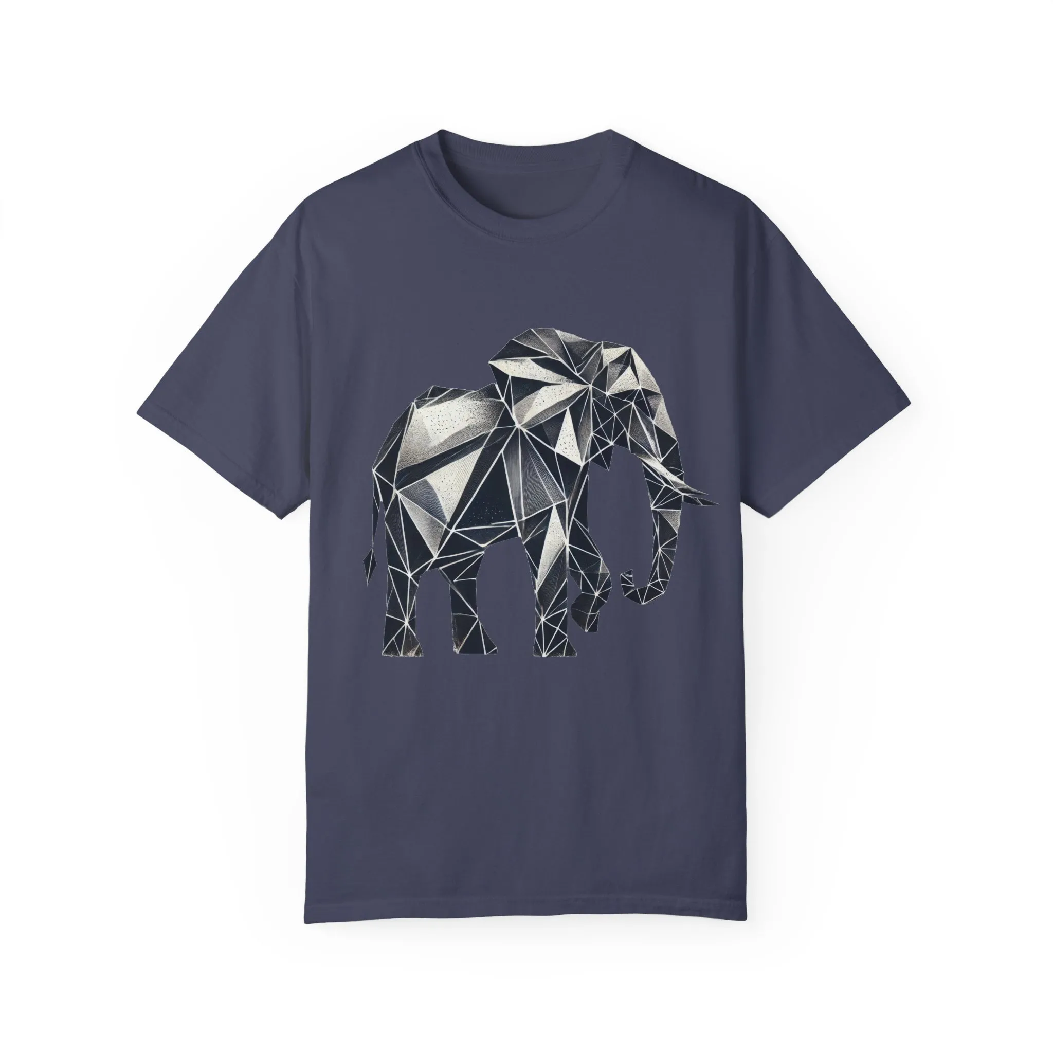 Geometric Elephant Unisex Garment-Dyed T-Shirt - Image 21