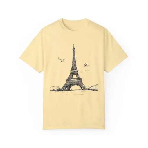 Eiffel Tower Graphic Unisex T-Shirt - Vintage Parisian Style - Image 9