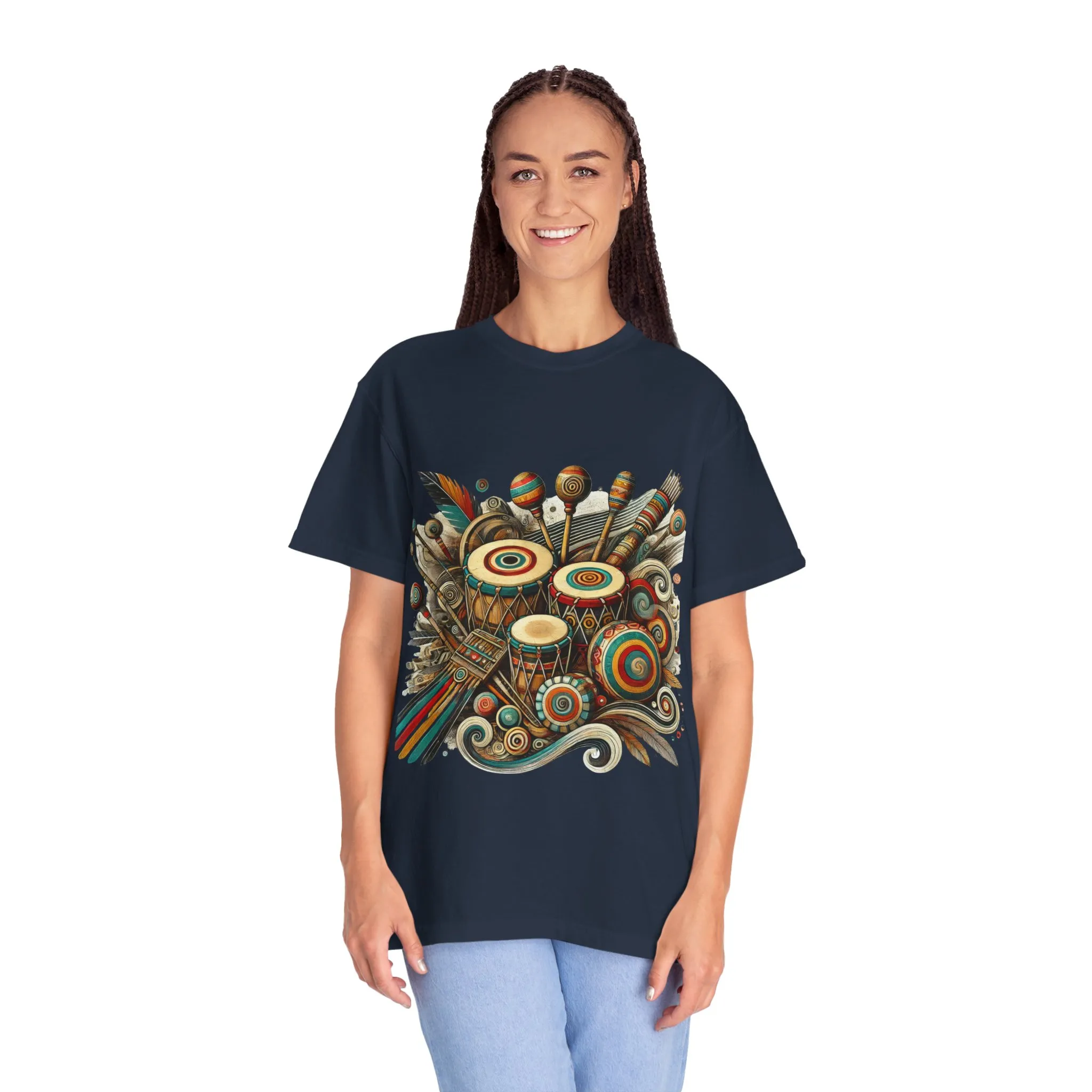 Colorful Bohemian Music Festival T-Shirt - Image 44