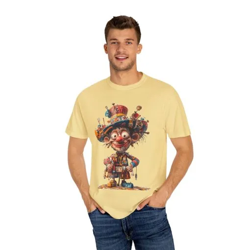 Whimsical Artist Unisex Garment-Dyed T-Shirt - Colorful Character Design - Image 25
