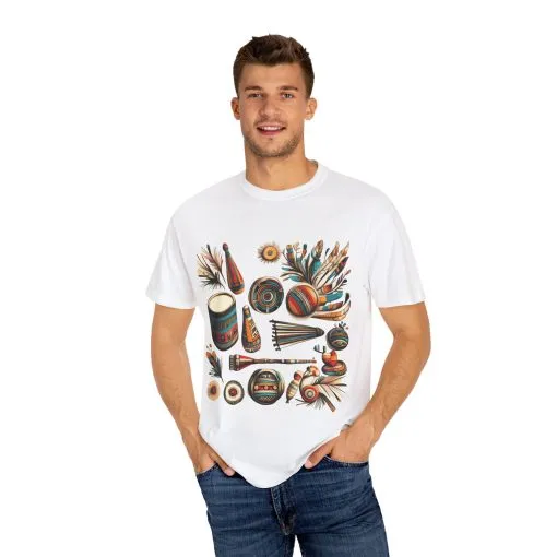 Unisex Garment-Dyed T-Shirt with Vibrant Musical Design | Perfect for Music Lovers & Festivals - Image 7