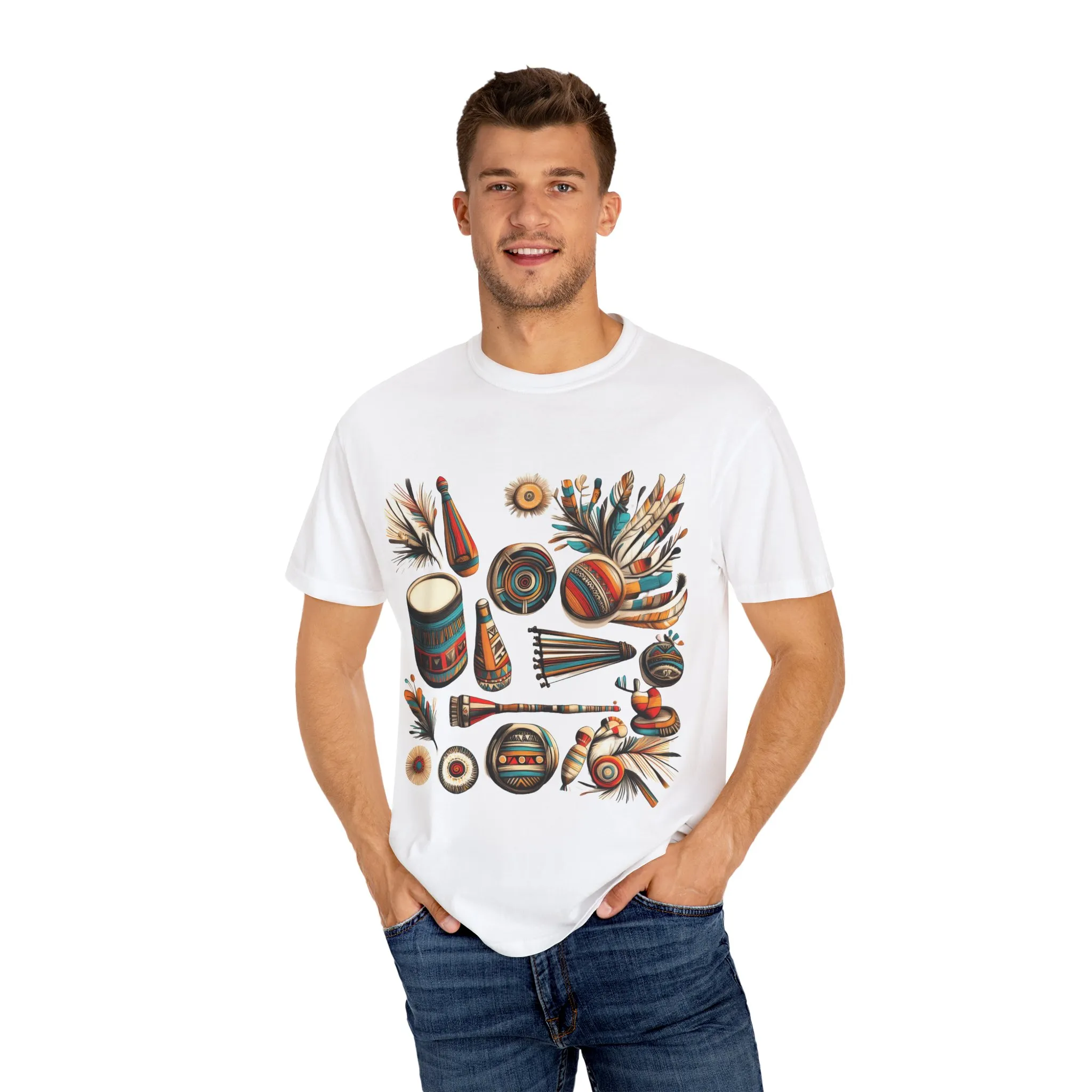 Unisex Garment-Dyed T-Shirt with Vibrant Musical Design | Perfect for Music Lovers & Festivals - Image 7