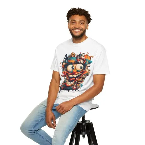 Whimsical Clown Graphic Unisex T-Shirt - Fun and Playful Design for Festivals and Everyday Wear - Image 8