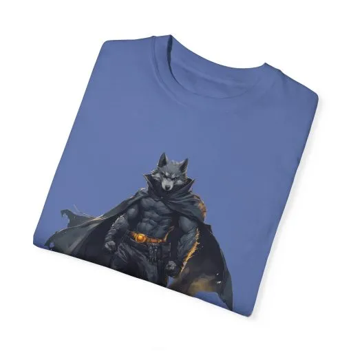 Heroic Wolf T-Shirt | Unisex Garment-Dyed Tee for Animal Lovers & Comic Fans - Image 26