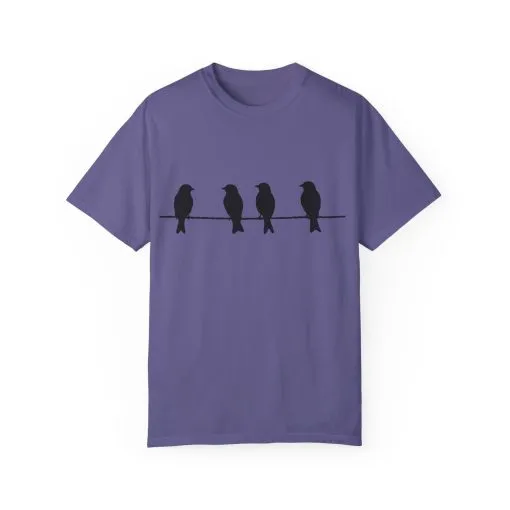 Minimalist Bird Silhouette Unisex T-Shirt - Image 29