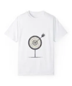 Unisex Garment-Dyed T-Shirt - Target Design for Archery Lovers
