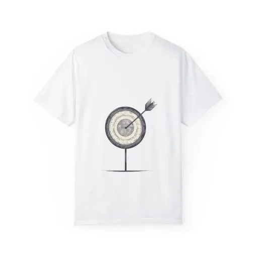 Unisex Garment-Dyed T-Shirt - Target Design for Archery Lovers