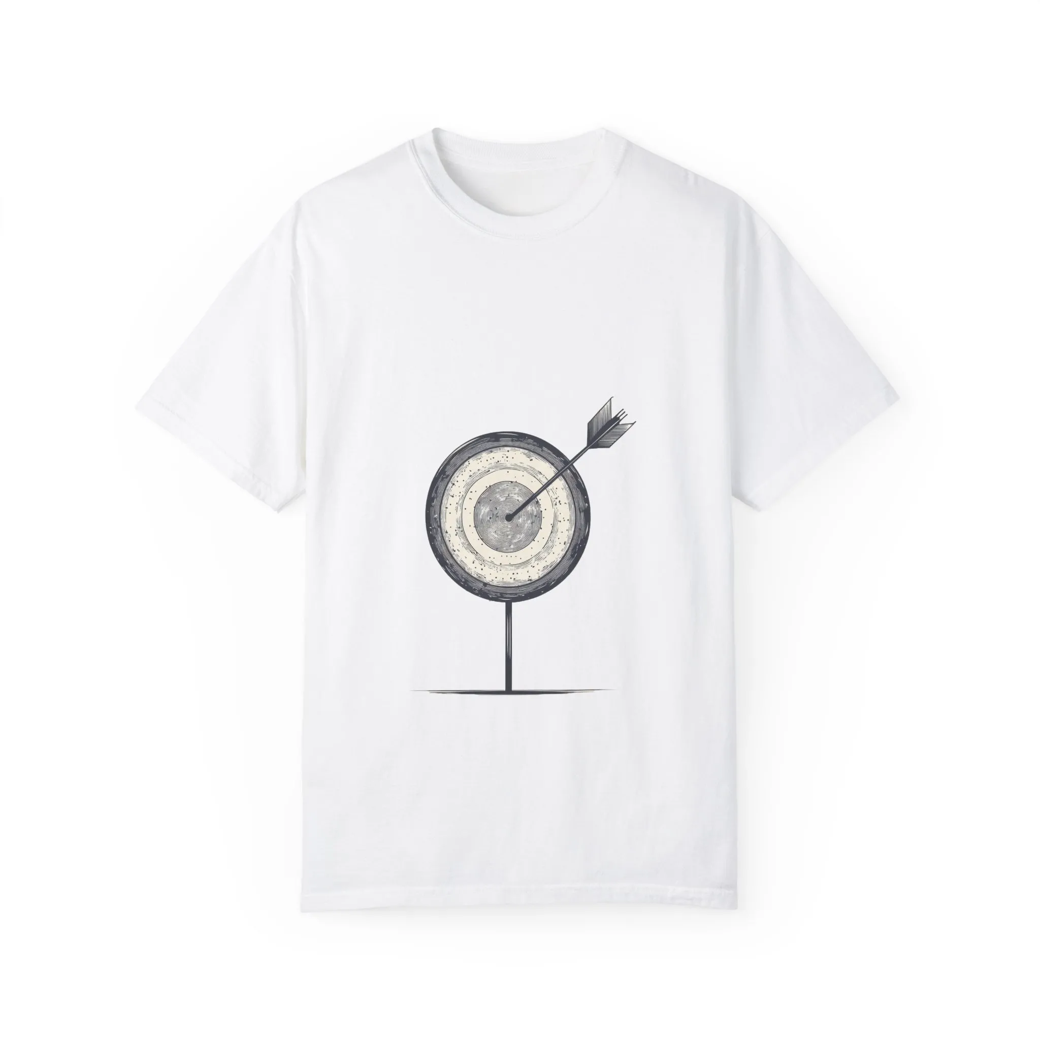 Unisex Garment-Dyed T-Shirt - Target Design for Archery Lovers