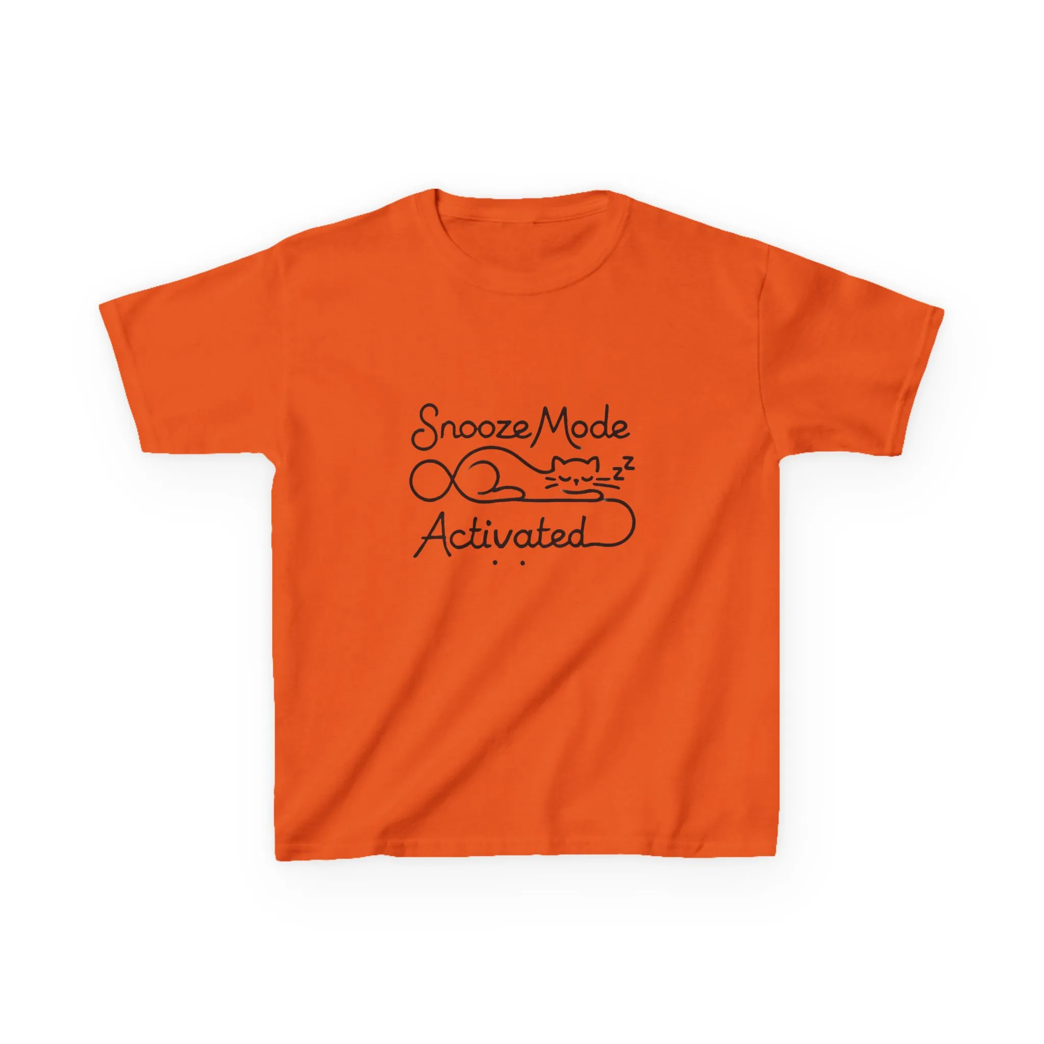 Kids 'Snooze Mode Activated' Heavy Cotton Tee - Fun Sleepy T-Shirt for Boys and Girls - Image 13