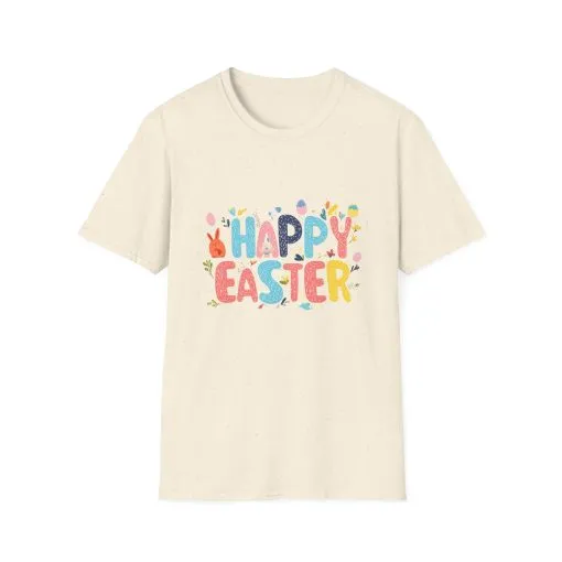 Happy Easter Unisex Softstyle T-Shirt - Vibrant Seasonal Tee for Spring Celebrations - Image 20