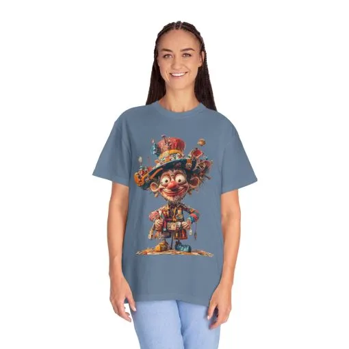 Whimsical Artist Unisex Garment-Dyed T-Shirt - Colorful Character Design - Image 42
