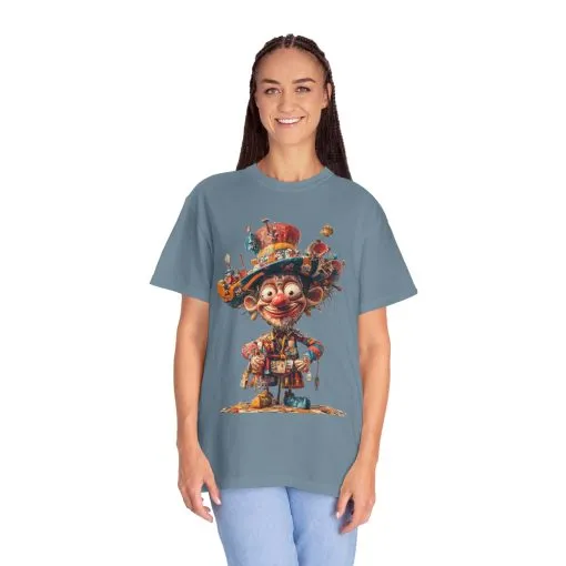 Whimsical Artist Unisex Garment-Dyed T-Shirt - Colorful Character Design - Image 50