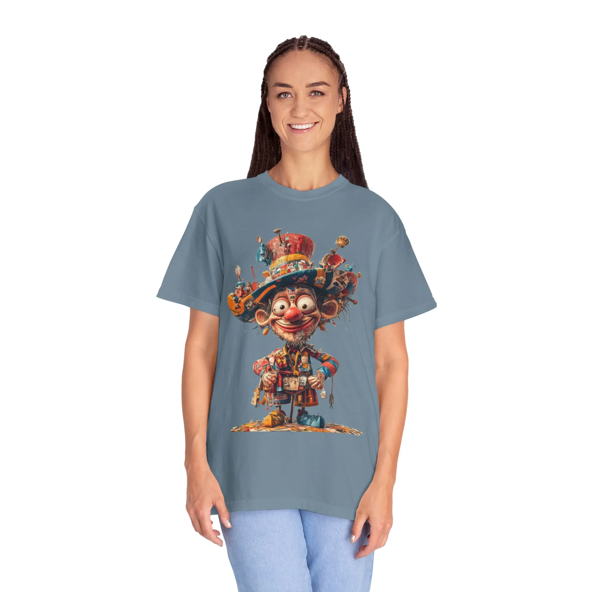 Whimsical Artist Unisex Garment-Dyed T-Shirt - Colorful Character Design - Image 50