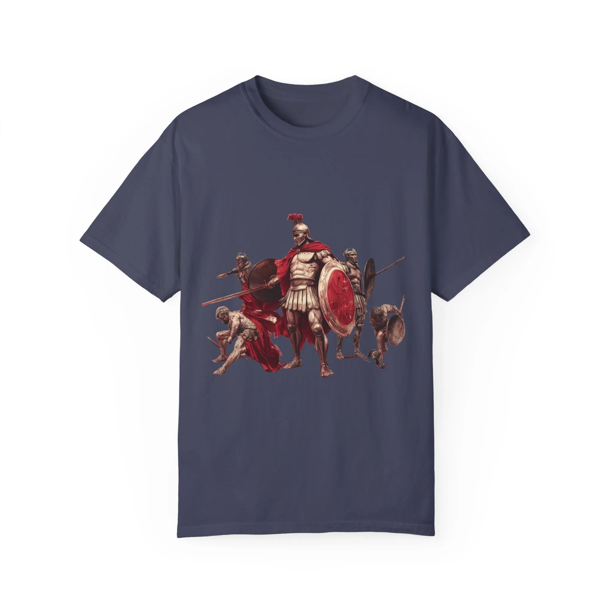 Warrior Spirit Unisex Garment-Dyed T-Shirt - Bold Roman Gladiator Design - Image 28