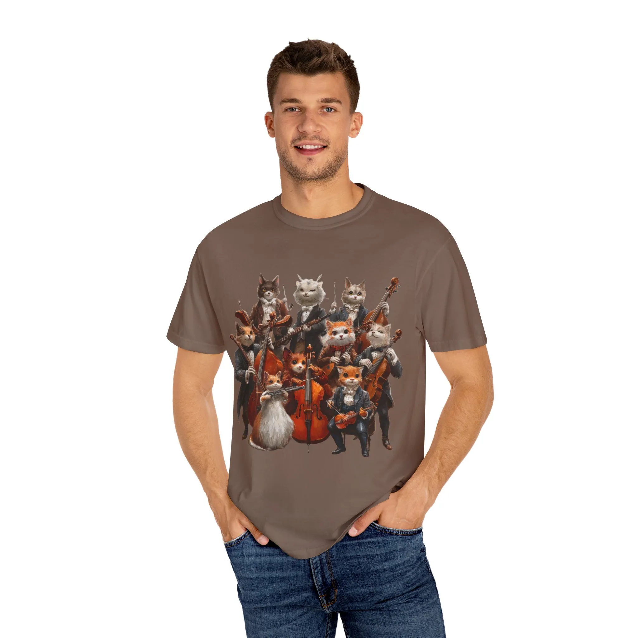 Whimsical Cat Orchestra Unisex T-Shirt - Perfect Gift for Animal Lovers - Image 23