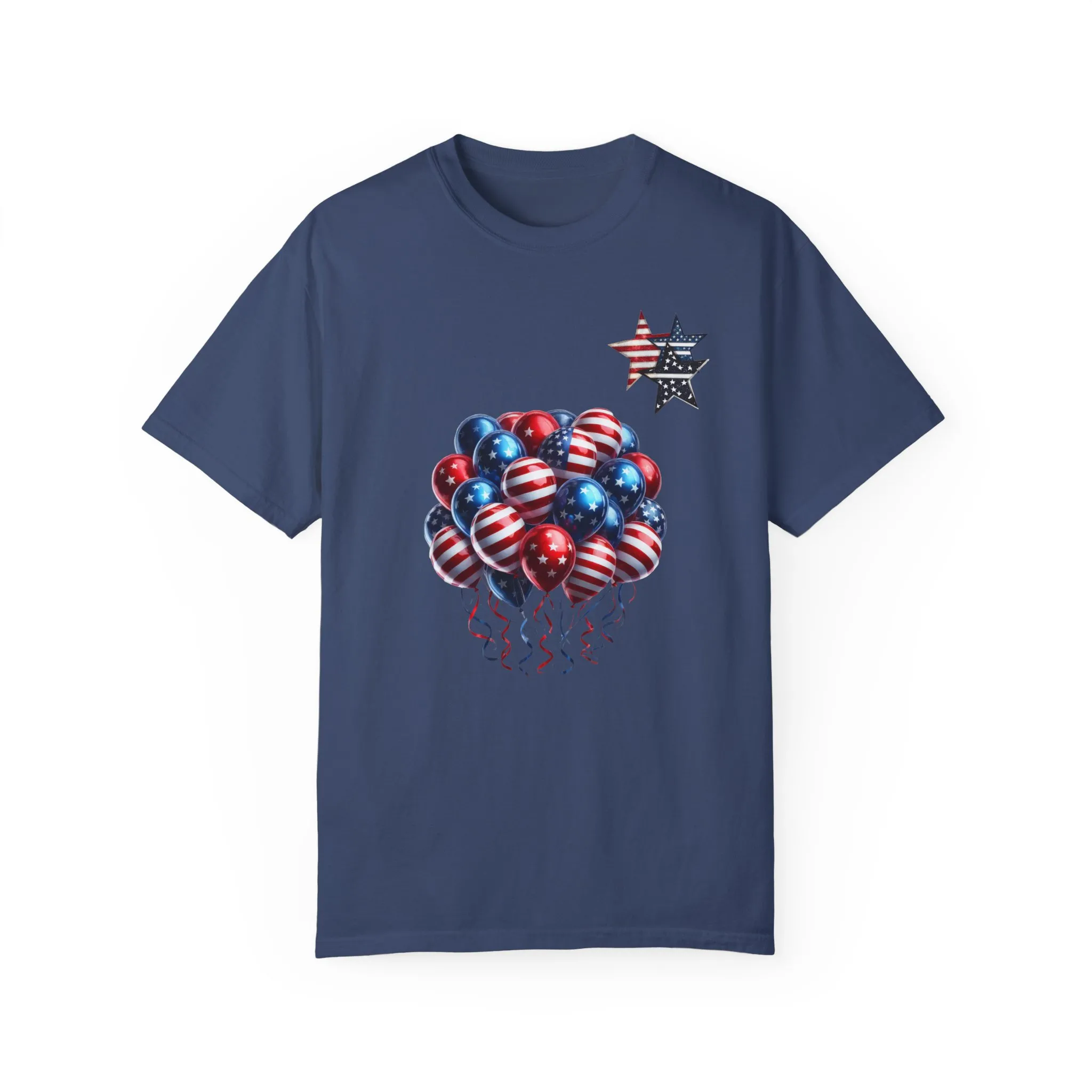 Patriotic Balloon T-Shirt | Unisex Garment-Dyed Tee for Independence Day Celebrations - Image 13