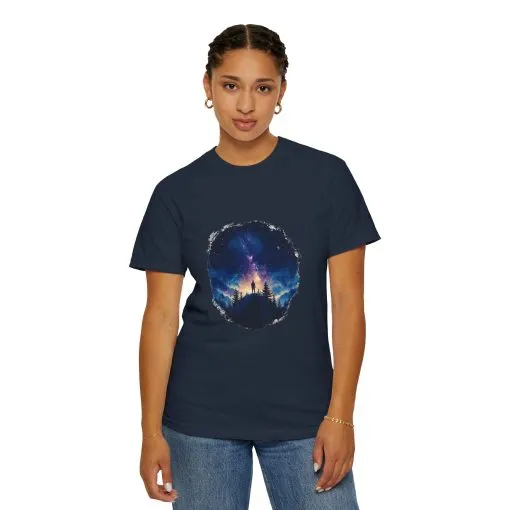 Galactic Night Unisex Garment-Dyed T-Shirt - Cosmic Adventure Tee - Image 24