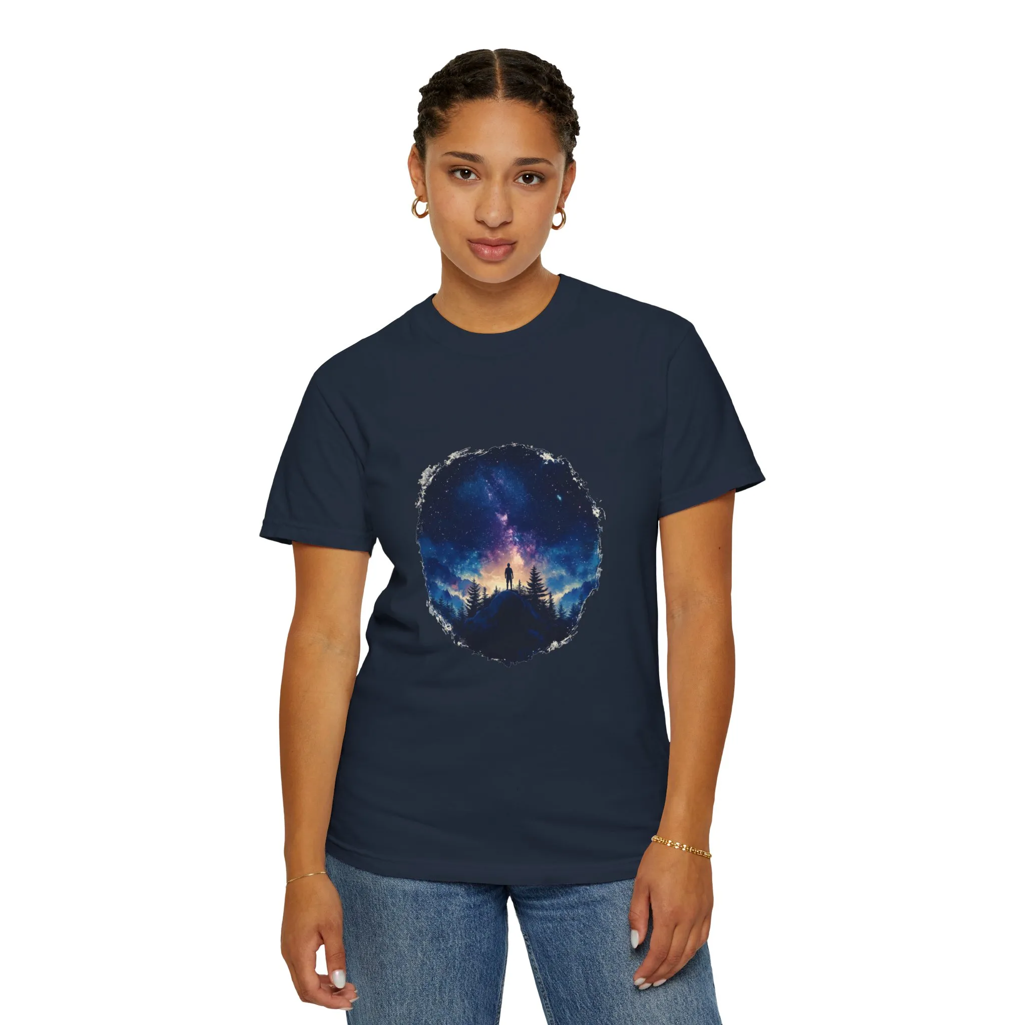 Galactic Night Unisex Garment-Dyed T-Shirt - Cosmic Adventure Tee - Image 24