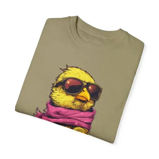 Cool Chick Unisex Garment-Dyed T-Shirt - Fun Bird Design - Image 18