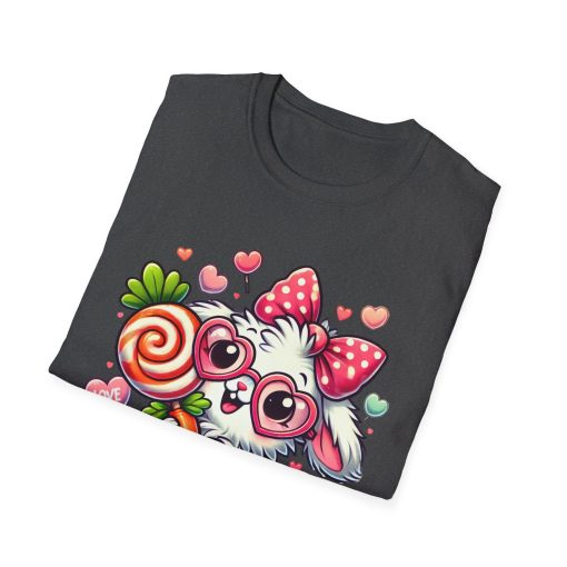 Cute Bunny Love Unisex Softstyle T-Shirt - Perfect for Valentine's Day and Spring Celebrations - Image 43