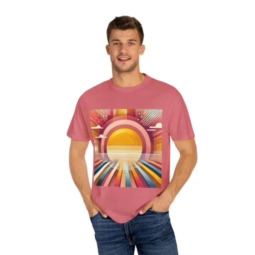 Retro Sunset Unisex T-Shirt - Beach Vibes Tee for Summer Adventures - Image 27
