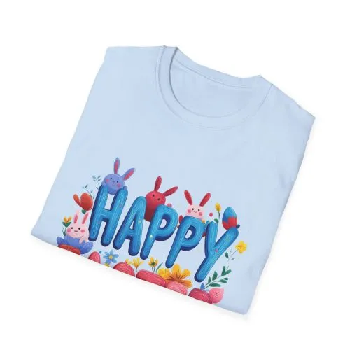 Easter Joy Unisex Softstyle T-Shirt - Spring Floral Design - Image 28