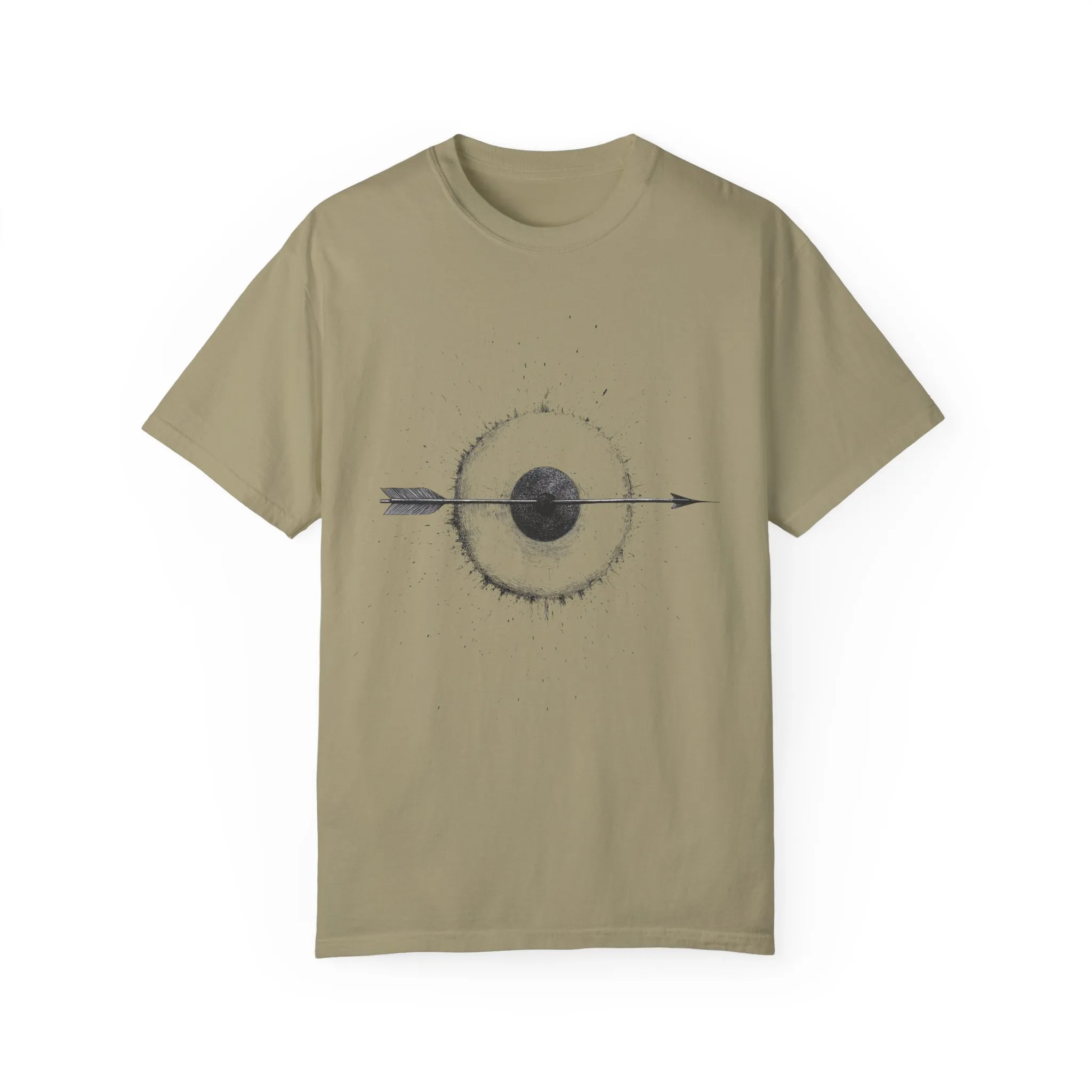 Unisex Garment-Dyed T-shirt with Unique Arrow and Target Design - Perfect for Casual Wear and Gifts - Image 25