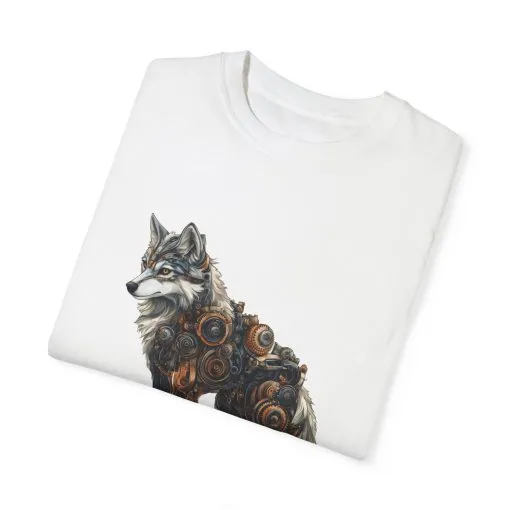 Mechanical Wolf Unisex T-Shirt - Unique Graphic Tee for Animal Lovers - Image 7
