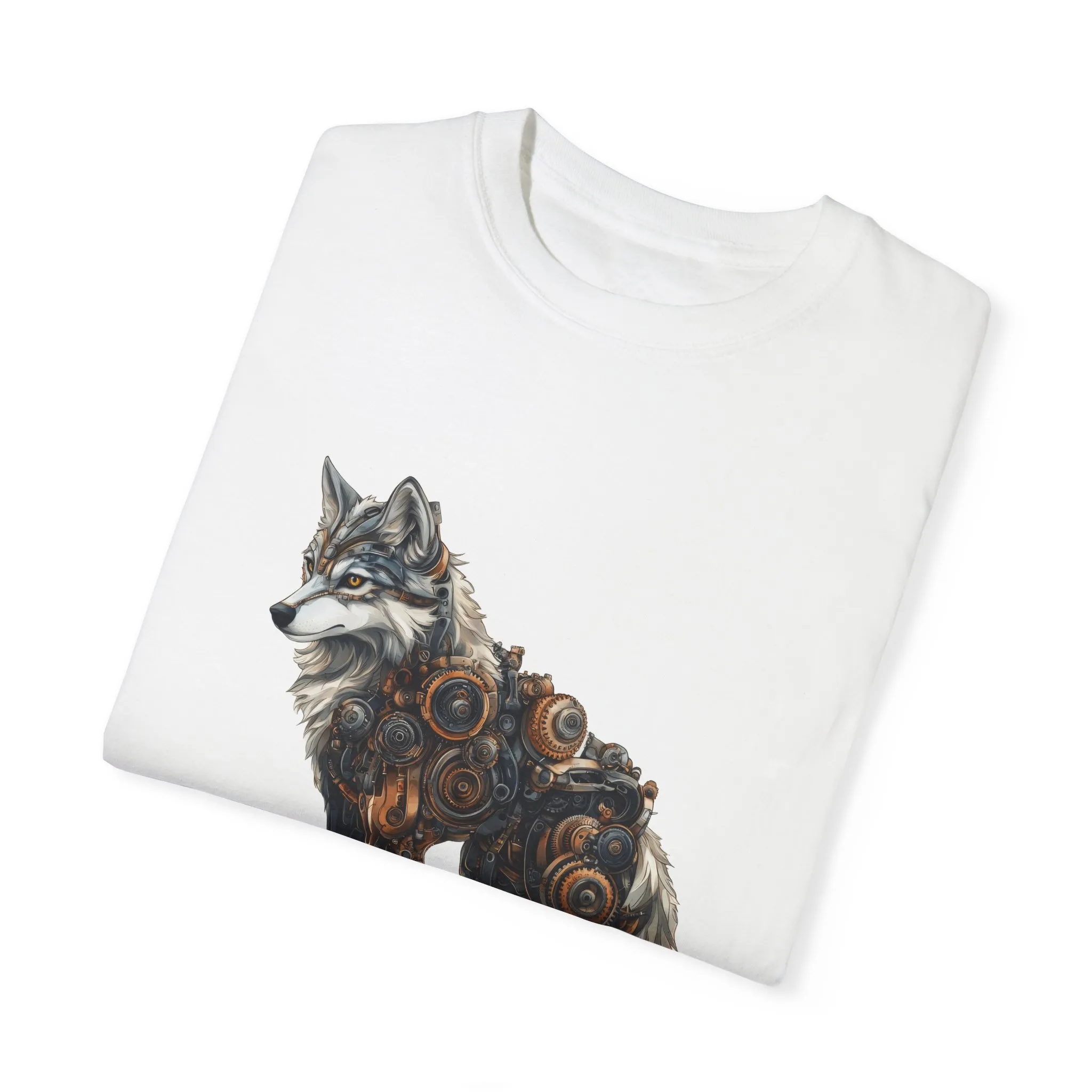 Mechanical Wolf Unisex T-Shirt - Unique Graphic Tee for Animal Lovers - Image 7
