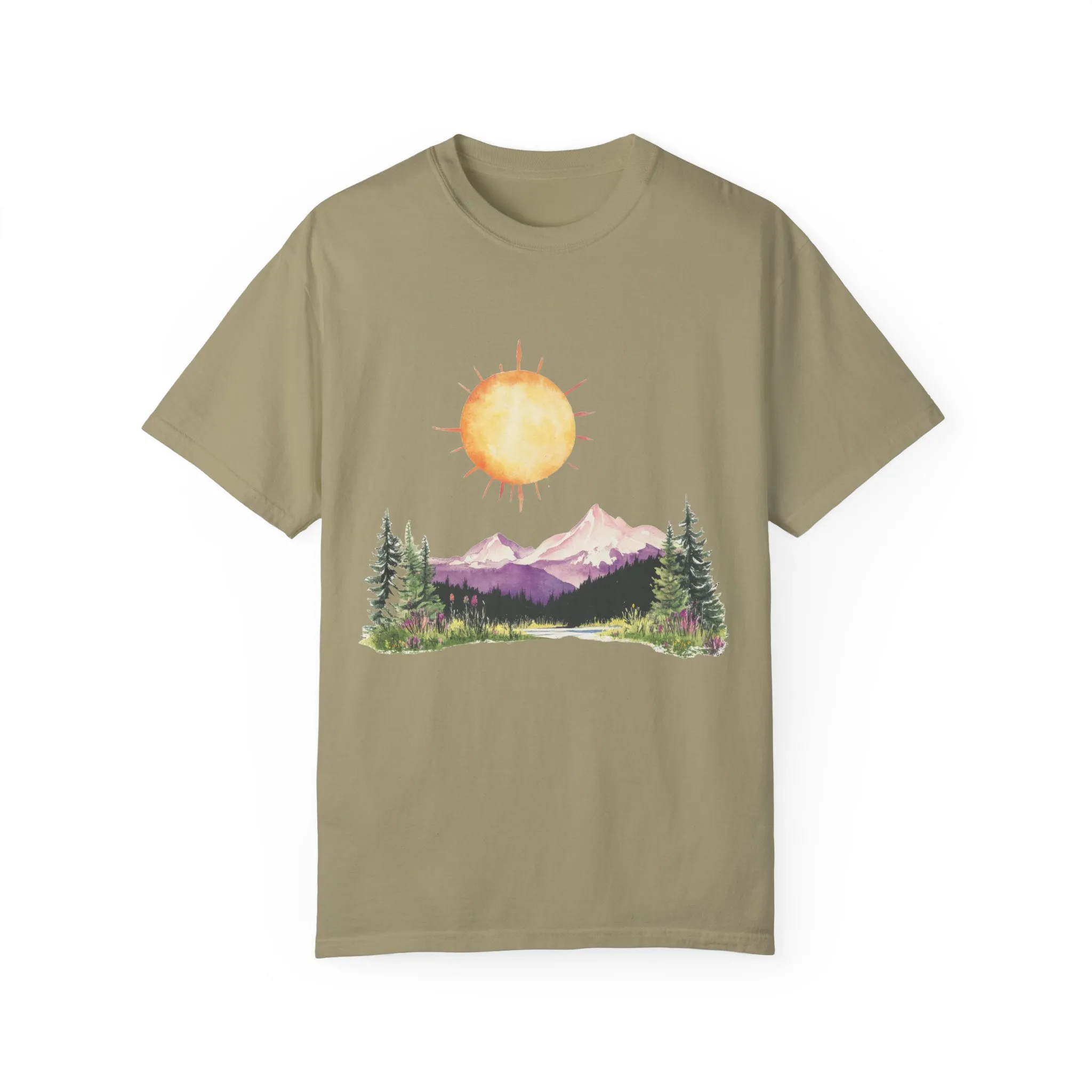 Sunrise Mountain Unisex T-shirt - Nature Lovers Tee - Image 9
