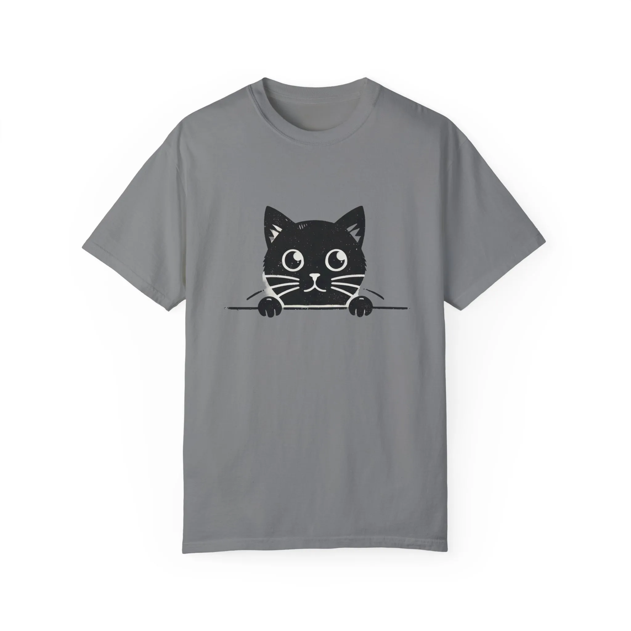Cute Cat Design Unisex Garment-Dyed T-Shirt - Perfect for Animal Lovers - Image 10