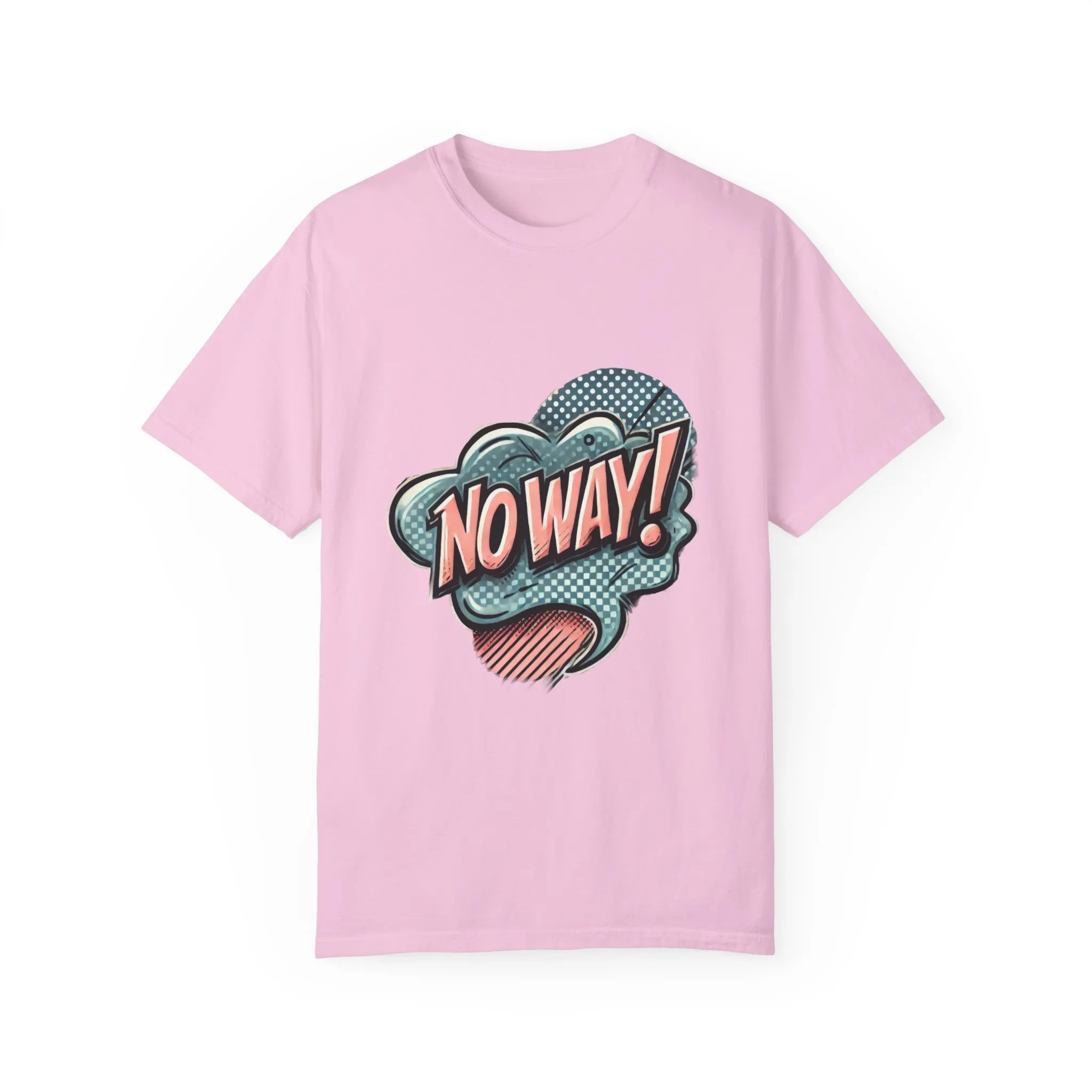 'No Way!' Graphic Tee - Unisex Garment-Dyed T-Shirt for Casual Vibes - Image 2