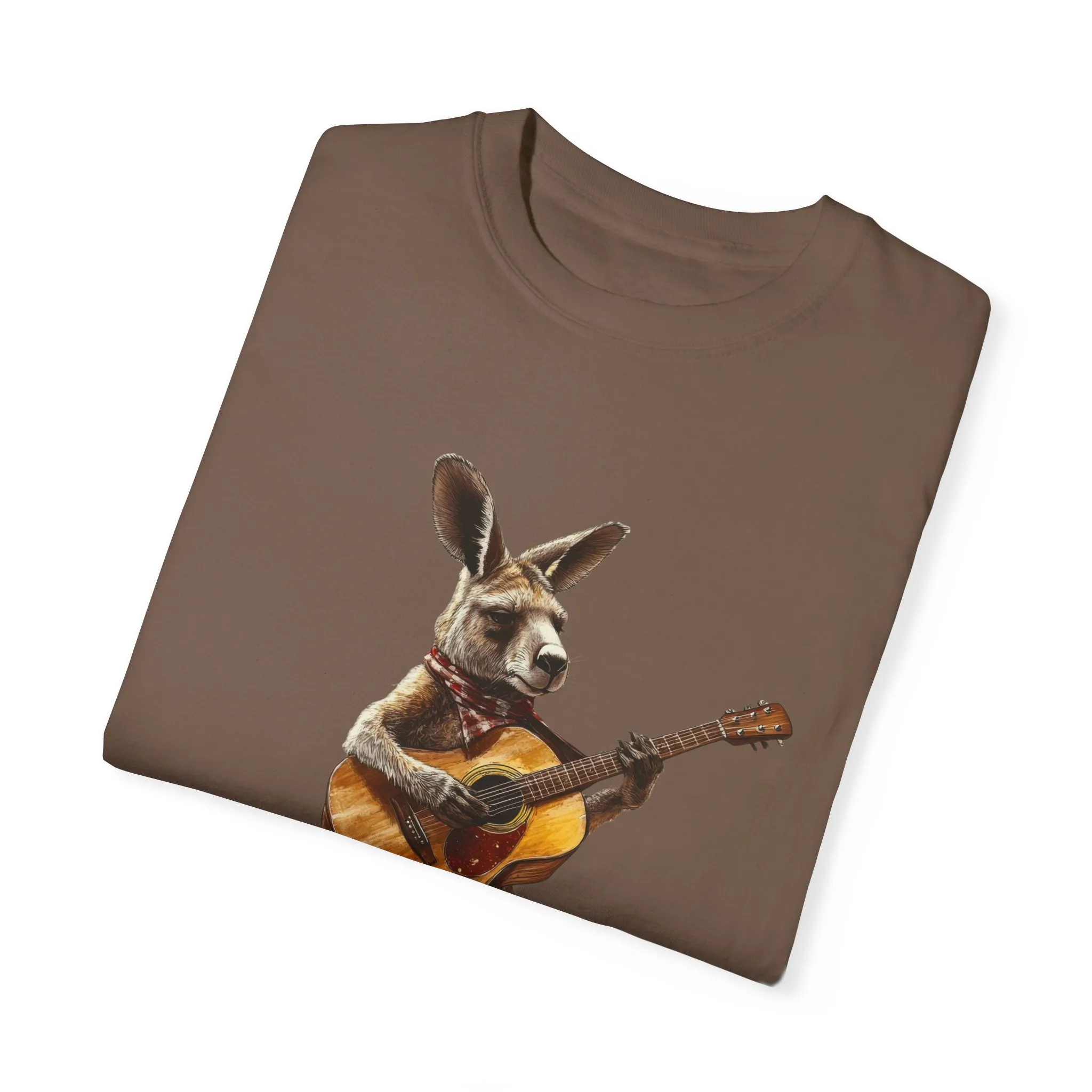 Funny Kangaroo Playing Guitar Unisex T-shirt - Image 26