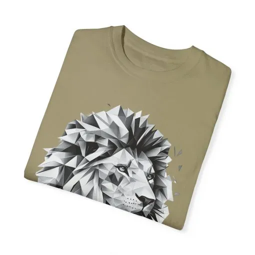 Geometric Lion Unisex T-shirt - Bold, Artistic Design for Animal Lovers - Image 6