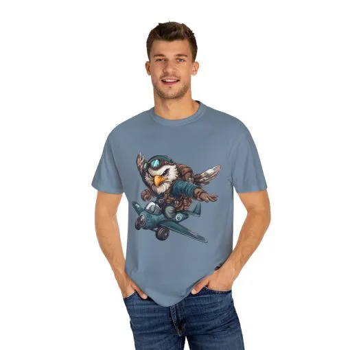 Adventure Owl Unisex Garment-Dyed T-Shirt - Perfect for Flyers and Animal Lovers - Image 27